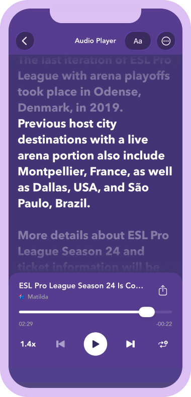 Text to Speech mobile app screenshots